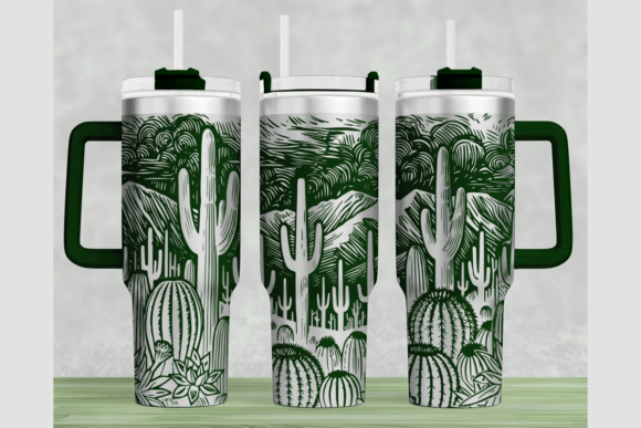 Download Cactus 40oz Laser Tumbler Wrap SVG - Wrap Collection