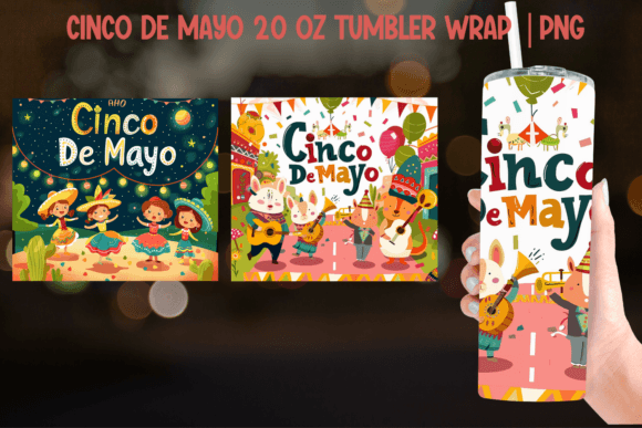 Download Cinco De Mayo Tumbler Wrap - Sublimation - Wrap Collection