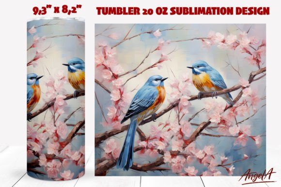 Download Bird Tumbler Sublimation Wrap / Cherry - Wrap Collection