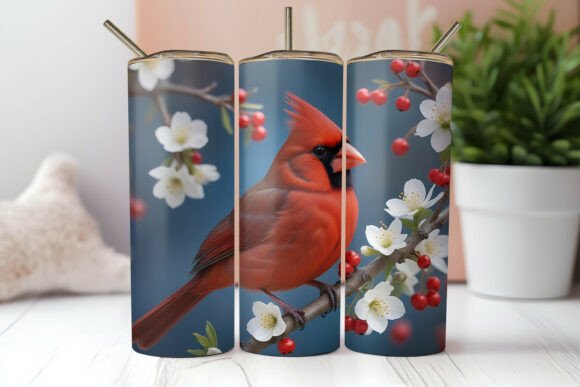 Download Cardinal Bird Tumbler Wrap - Wrap Collection