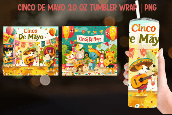 Download Cinco De Mayo Tumbler Wrap - Sublimation - Wrap Collection
