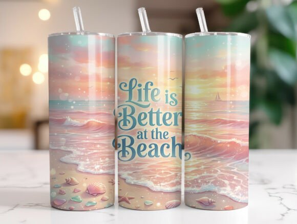 Download Life is Better at the Beach Tumbler Wrap - Wrap Collection