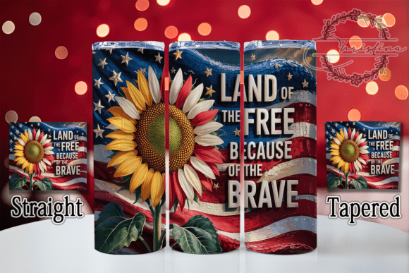 Download Land of the Free Patriotic Tumbler Wrap - Wrap Collection