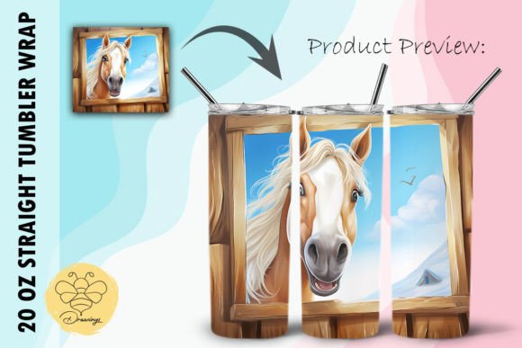 Download Horse Cartoon Tumbler Wrap (20) - Wrap Collection