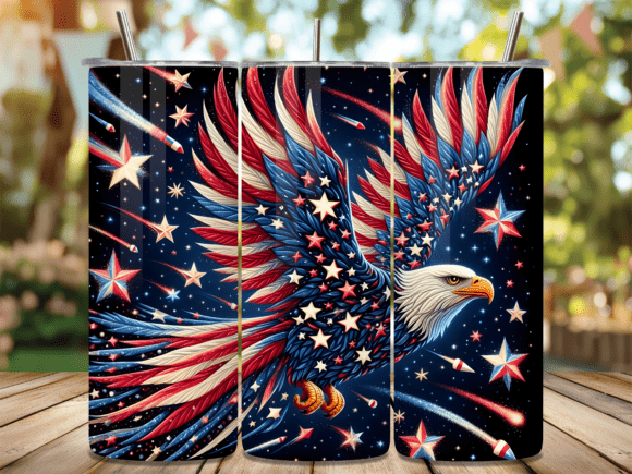 Download Stars and Stripes Eagle Tumbler Wrap - Wrap Collection