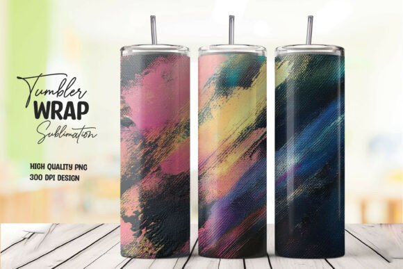 Download Black Gold Tropical Tumbler Wrap - Wrap Collection