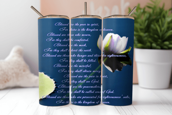 Download Beatitudes 20oz Straight Tumbler Wrap - Wrap Collection