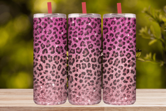 Download Hot Pink Leopard Glitter Tumbler Wrap - Wrap Collection