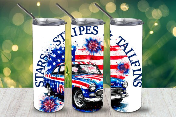 Download Stars, Stripes &amp; Tailfins Tumbler Wrap - Wrap Collection