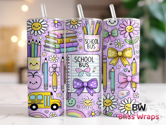Download Back to School Tumbler Wrap - Wrap Collection