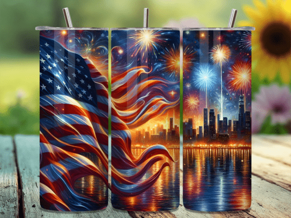 Download City Fireworks Celebration Tumbler Wrap - Wrap Collection