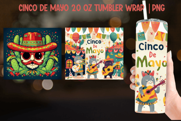 Download Cinco De Mayo Tumbler Wrap - Sublimation - Wrap Collection