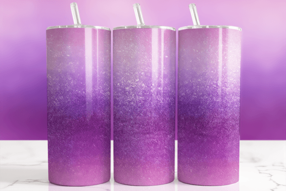 Download Ombre Purple Glitter Tumbler Wrap - Wrap Collection