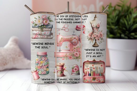 Download Sewing Life Tumbler Wrap PNG - Wrap Collection