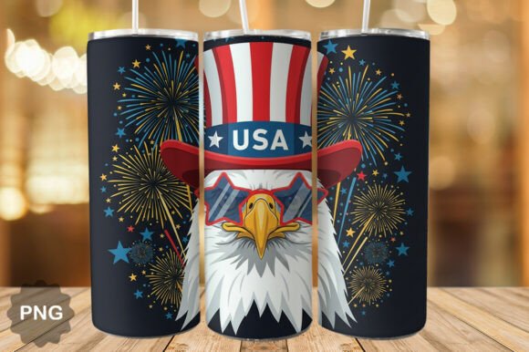 Download USA Eagle Fireworks Tumbler Wrap - Wrap Collection