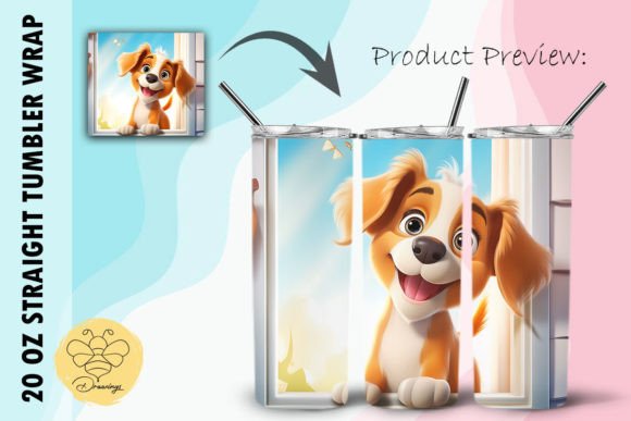 Download Dogs Cartoon Tumbler Wrap (32) - Wrap Collection