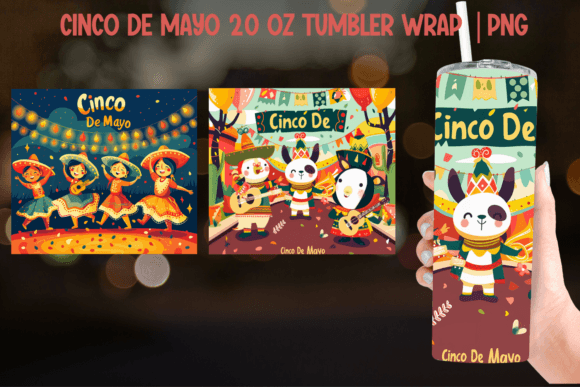 Download Cinco De Mayo Tumbler Wrap - Sublimation - Wrap Collection