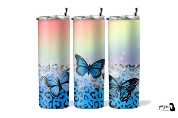 Download Butterfly 20oz Skinny Tumbler Wraps - Wrap Collection