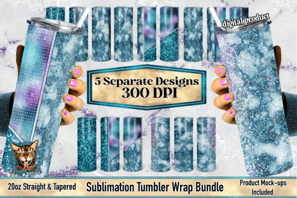 Download 20oz Marble Disco Tumbler Wrap Bundle - Wrap Collection