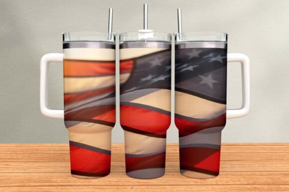 Download Waving American Flag Tumbler Wrap PNG - Wrap Collection