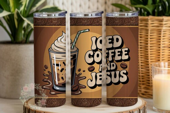 Download Coffee and Jesus Glitter Tumbler Wrap - Wrap Collection