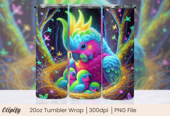 Download Fluorescent Cockatoo 20oz Skinny Tumbler - Premium Resources