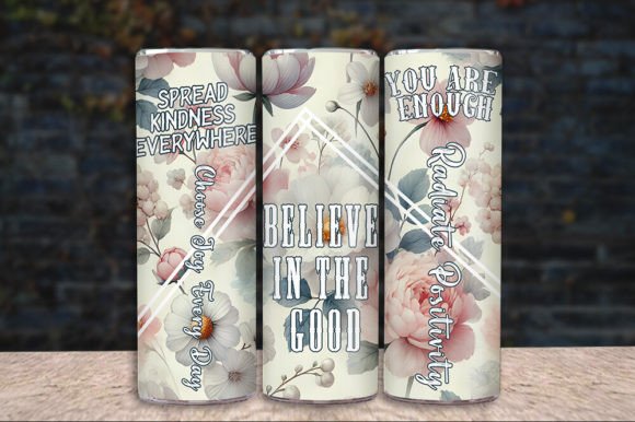Download Tumbler Wrap Positive Watercolor Floral - Wrap Collection