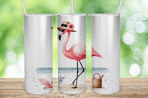 Download Pink Flamingo Tumbler Wrap Summer Design - Wrap Collection