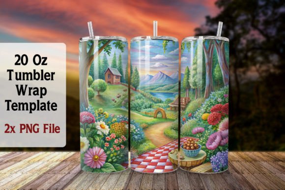 Download Summer 20oz Tumbler Wrap Sublimation PNG - Wrap Collection