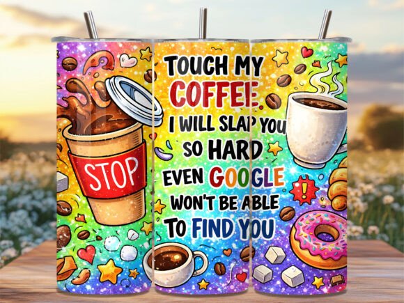 Download Funny Coffee Quote PNG Tumbler Wrap - Wrap Collection