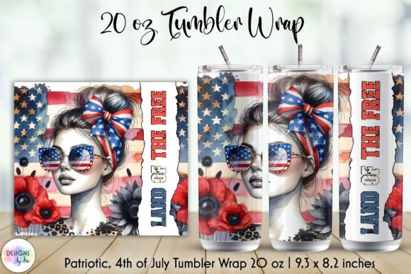 Download Land of the Free Patriotic Tumbler Wrap - Wrap Collection