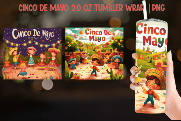 Download Cinco De Mayo Tumbler Wrap - Sublimation - Wrap Collection