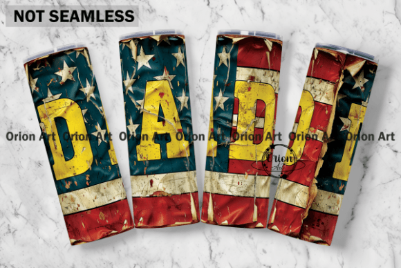 Download Dad USA American Flag Tumble Wrap PNG - Wrap Collection