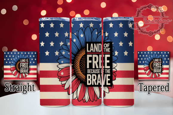 Download Land of the Free Patriotic Tumbler Wrap - Wrap Collection