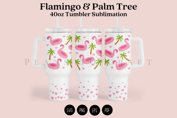Download Flamingo 40oz Tumbler Sublimation Wrap - Wrap Collection