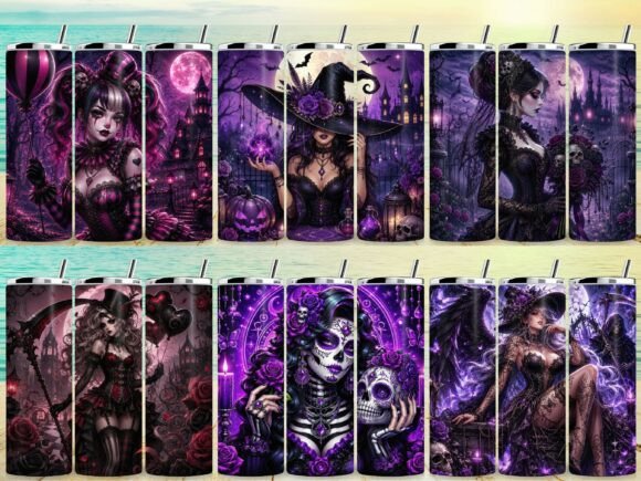 Download Gothic Girl Tumbler Wrap Bundle - Wrap Collection