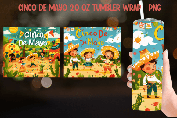 Download Cinco De Mayo Tumbler Wrap - Sublimation - Wrap Collection