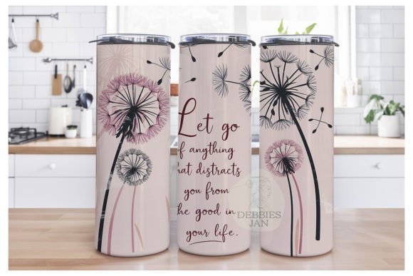 Download Dandelion Inspirational Tumbler Wrap Png - Wrap Collection
