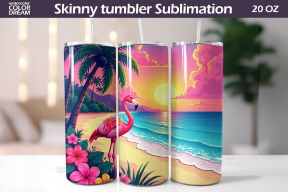 Download Tropical Beach Tumbler Wrap - Wrap Collection