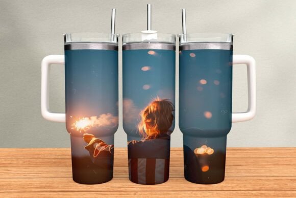 Download Patriotic Grand Fireworks Tumbler Wrap - Wrap Collection