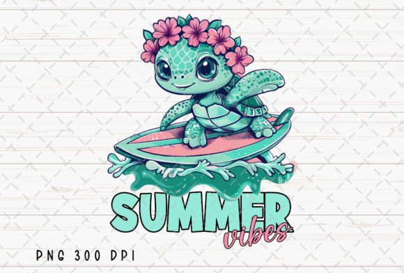 Download Turtle Surf Summer Vibes Summertime Kids - Summertime Collection