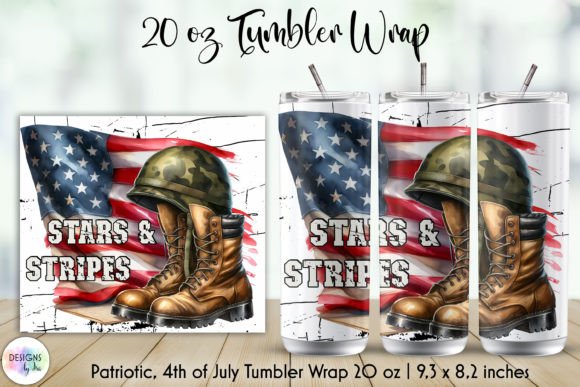 Download Stars and Stripes Patriotic Tumbler Wrap - Wrap Collection