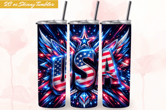 Download 4th of July Butterfly Tumbler Wraps PNG - Wrap Collection
