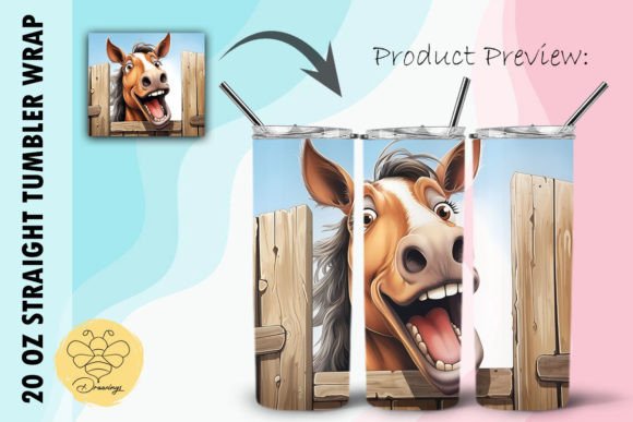 Download Horse Cartoon Tumbler Wrap (17) - Wrap Collection
