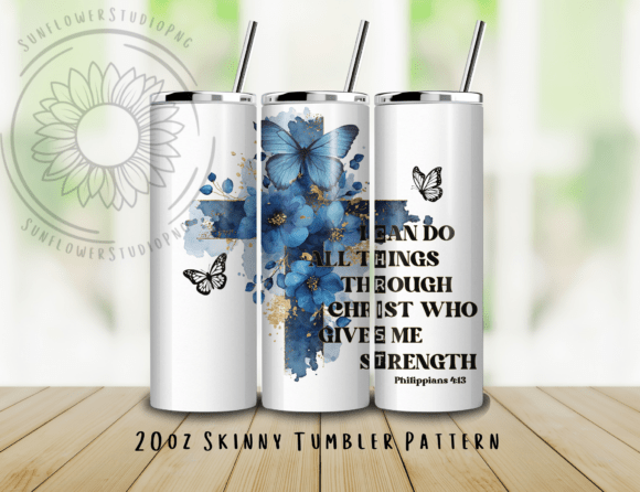 Download Philippians Christian Quote Tumbler Wrap - Wrap Collection