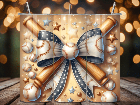Download Stars and Stripes Baseball Tumbler Wrap - Wrap Collection