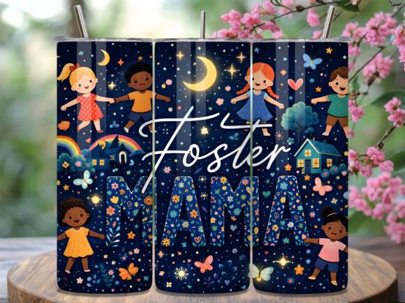 Download Foster Mama Night Sky Kids Tumbler Wrap - Wrap Collection