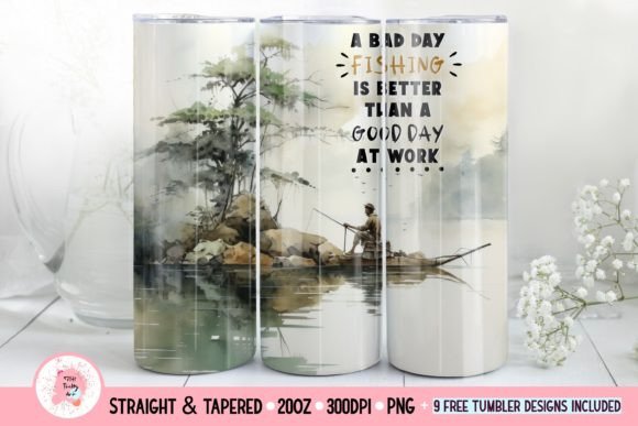 Download Fishing Tumbler Wrap PNG 20oz - Wrap Collection