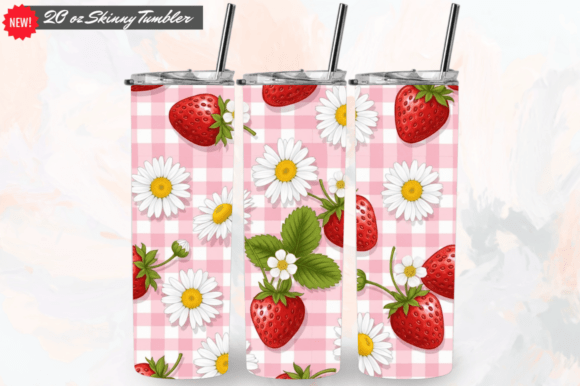 Download Coquette Strawberry Floral Tumbler Wraps - Wrap Collection