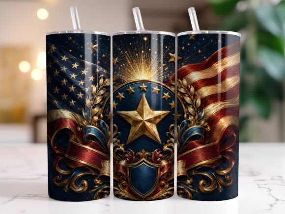 Download Patriotic American Flag Tumbler Wrap - Wrap Collection